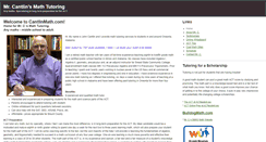 Desktop Screenshot of cantlinmath.com